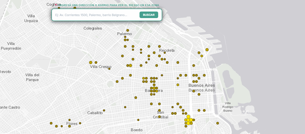 Seguridad en la CABA: presentamos el Mapa de Riesgo Relativo 2016-2025